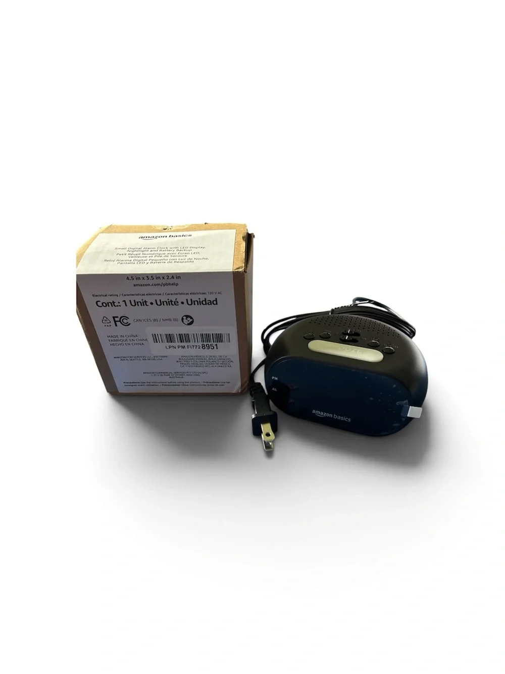 Amazon basics alarm clock